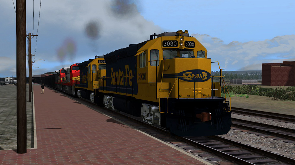 EMD GP40X ATSF Locomotive